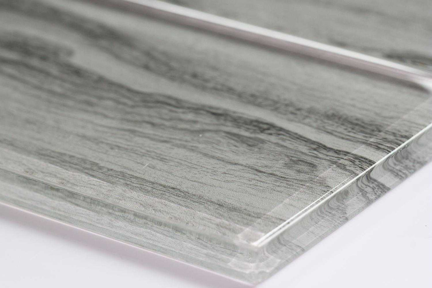 Grey Wood Effect Glass Subway Tile 75x150mm (MT0184)