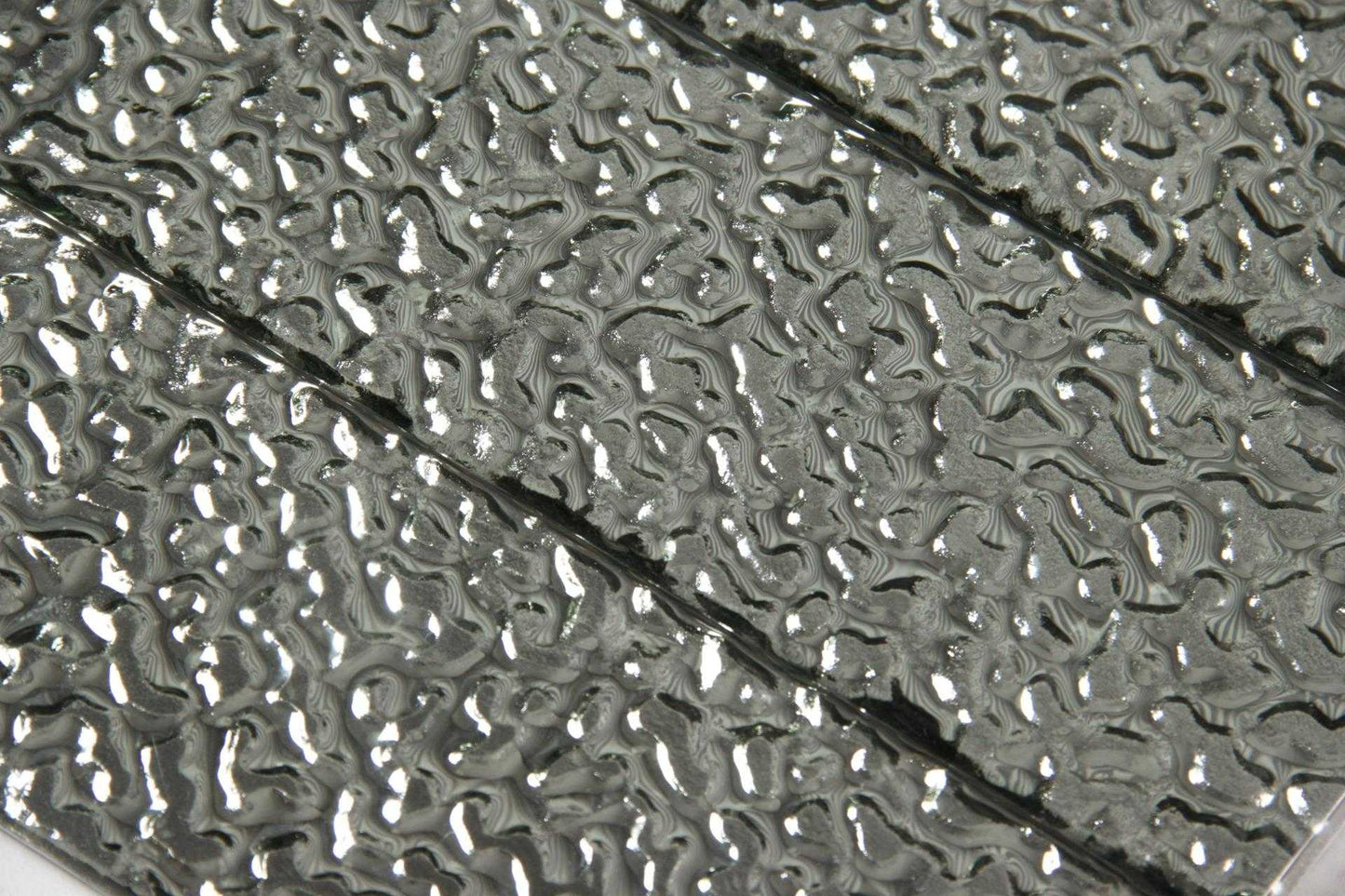 Silver Lava Glass Subway Tile 75x300mm (MT0192)