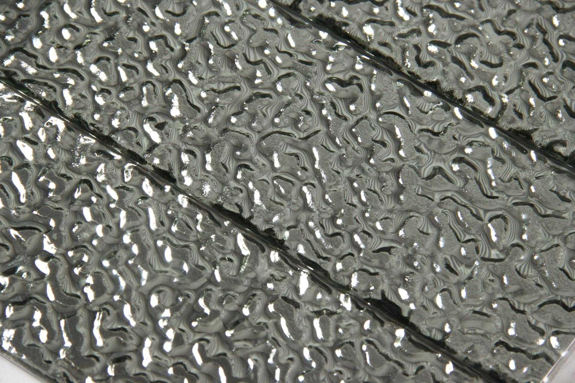 Silver Lava Glass Subway Tile 75x300mm (MT0192)