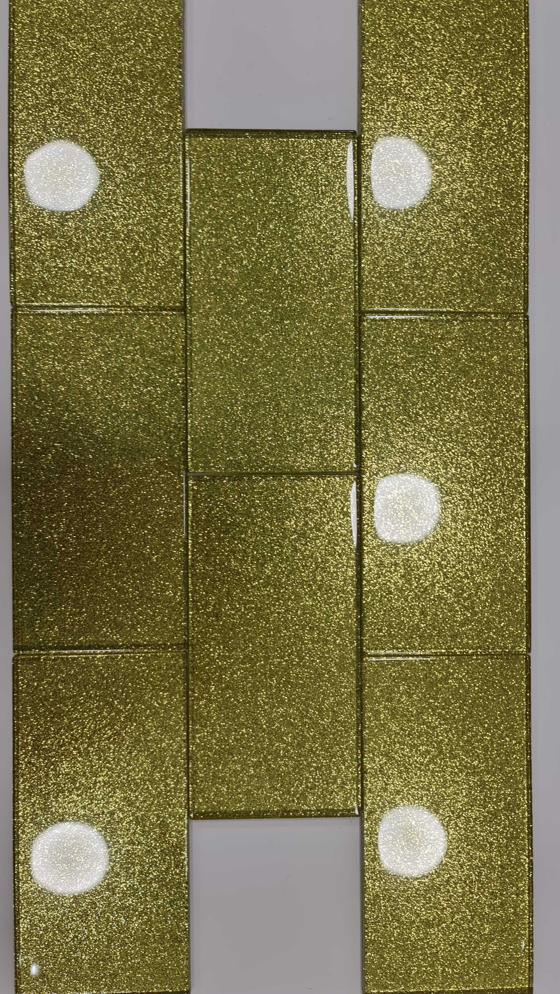 Gold Glitter Subway Tile 75mm x 150mm (MT0201)