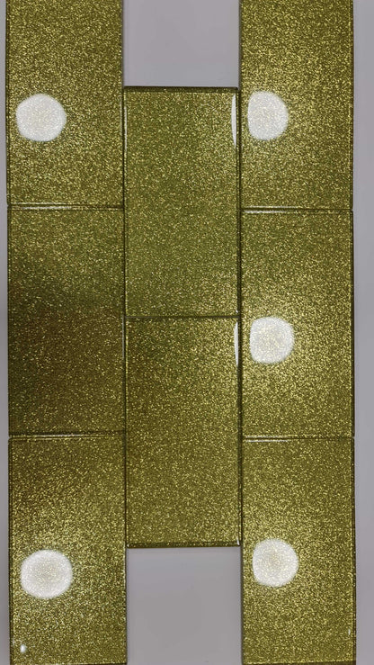 Gold Glitter Subway Tile 75mm x 150mm (MT0201)