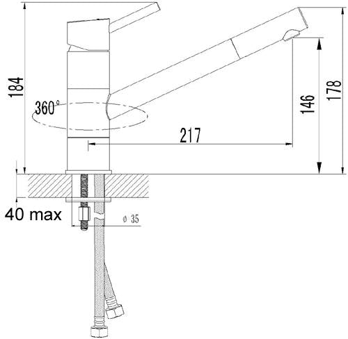 Kitchen Sink Mixer Tap (56076)