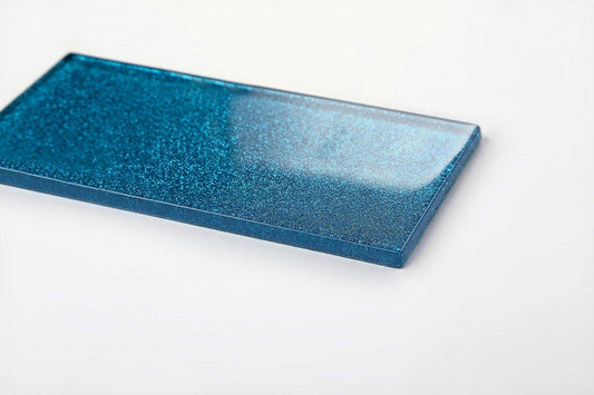 Blue Glitter Subway Tile 75mm x 150mm (MT0110)