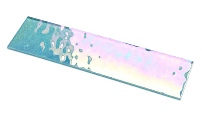 Blue Iridescent Unicorn Glass Subway Tile 75x300mm (MT0202)
